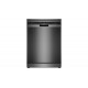 SIEMENS Lavavajillas libre inst 60 cm  SN23EC03ME.  . 14 cubiertos, 3ª bandeja, Negro, Clase B